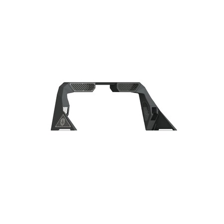 Road Armor 14-18 Chevy 1500 iD Headache Rack w/Bedrail Pod/Dual 10in Pod/Brake Lamp Relief/Hyve -Raw